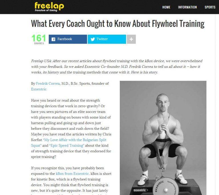 Flywheel Training Gaining International Momentum
