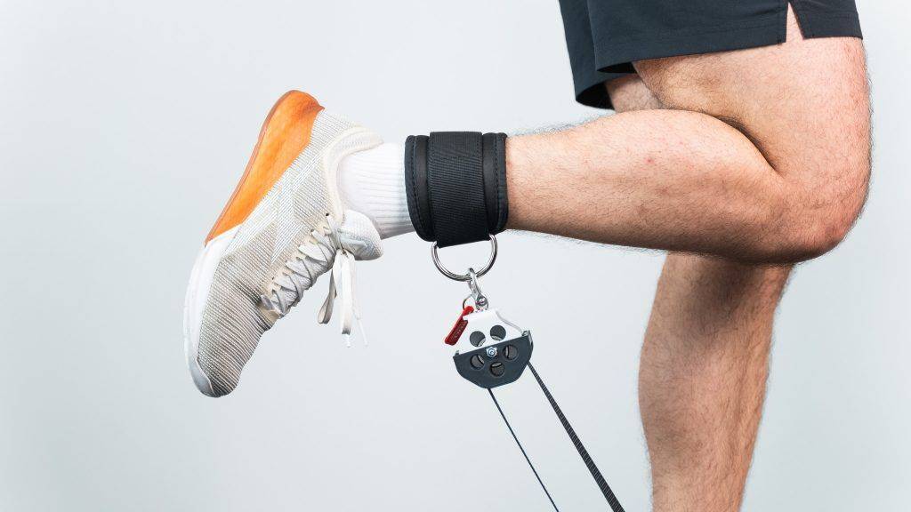 Ankle Cuffs in use
