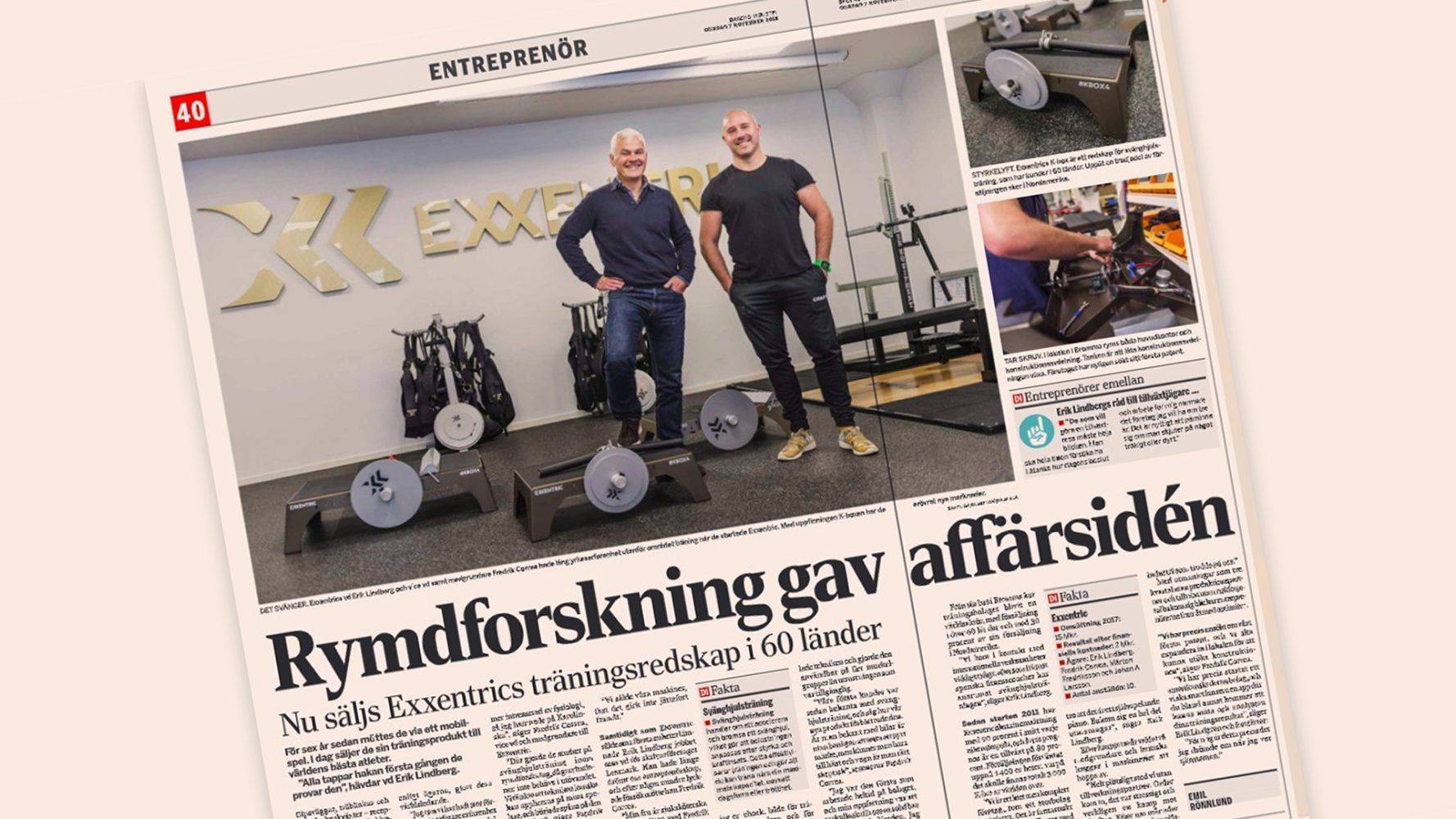 Exxentric in the media