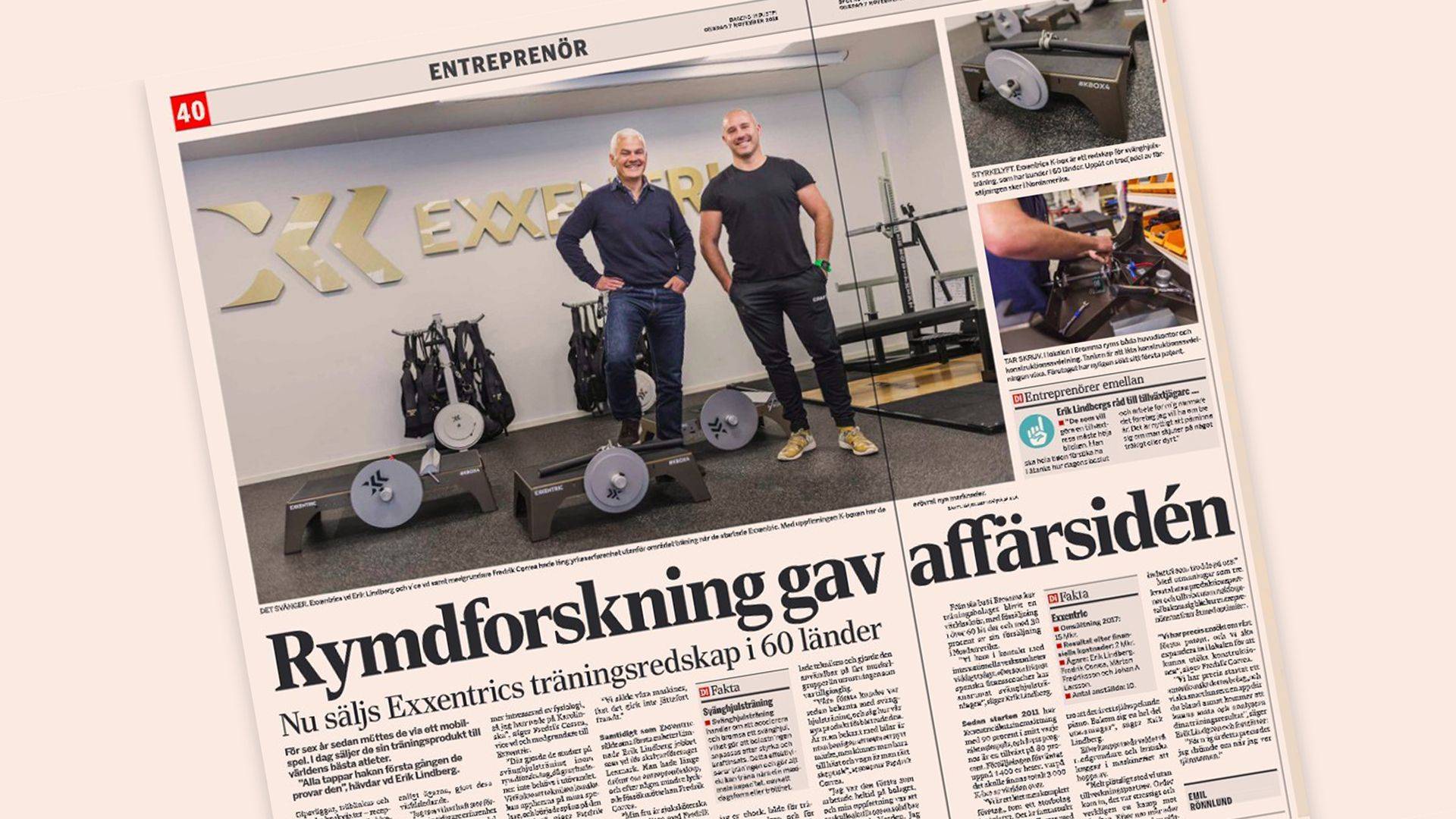 Exxentric in the media