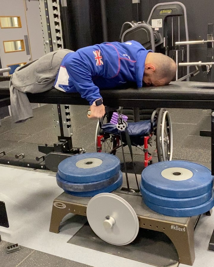 Paralympic powerlifter Ali Jawad using the kBox